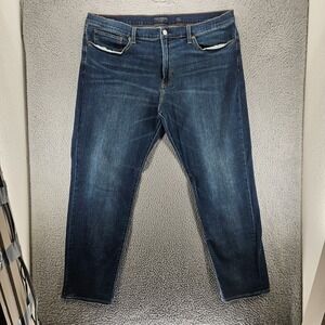 Lucky Brand Jeans Men Size 40x32‎   121 Slim Straight Blue Denim Zip Fly Stretch